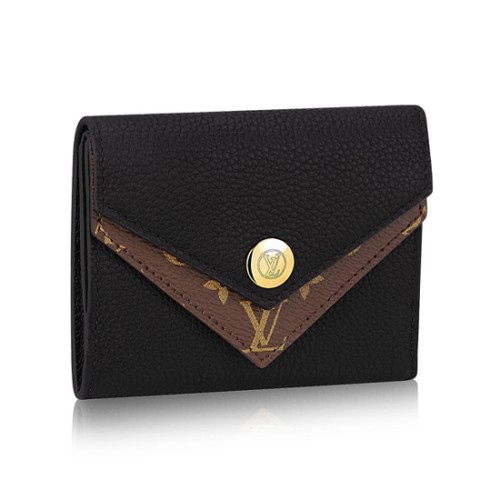 Replica Louis Vuitton Double V Compact Wallet M64420 Taurillon Leather For  Sale