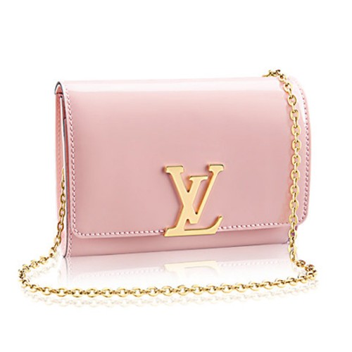 Replica Louis Vuitton M51603 Louise Chain PM Crossbody Bag Monogram Vernis  For Sale